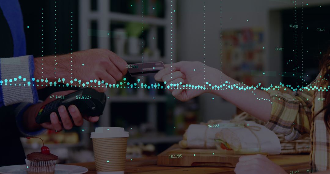 Digital Data Financial Transaction Concept with Payment Technology