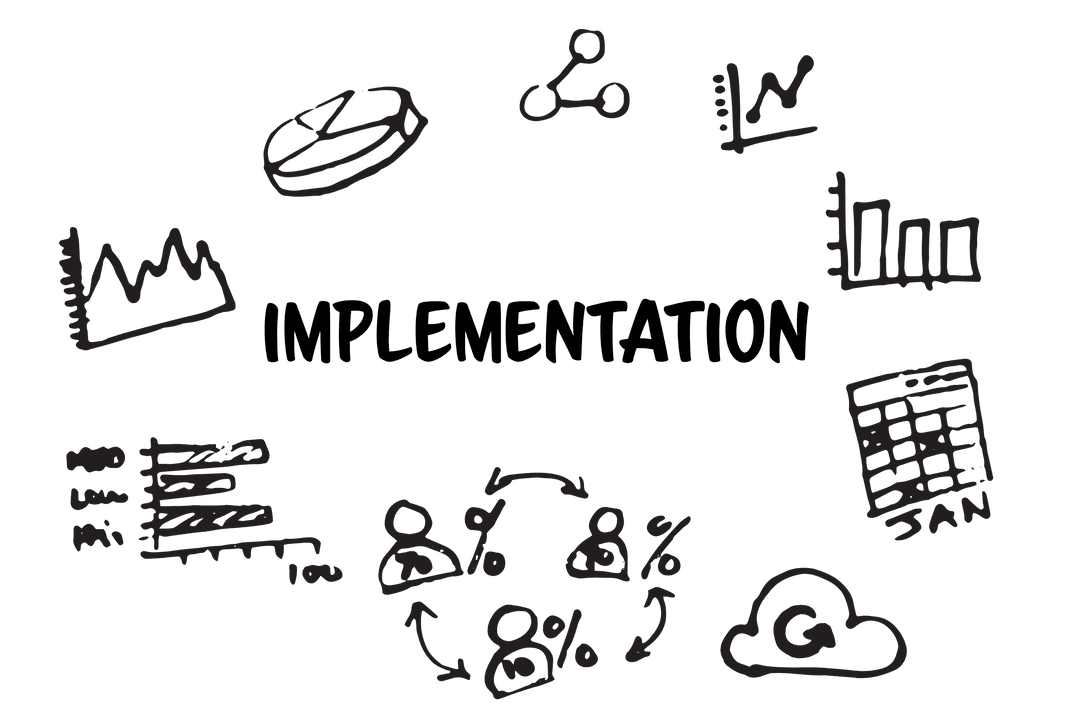 transparent implementation diagram with charts and shapes - Download Free Stock Images Pikwizard.com