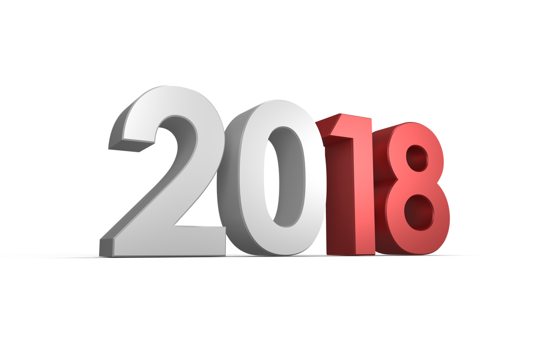 2018 Transparent Numeric Design in Red and Gray - Download Free Stock Images Pikwizard.com