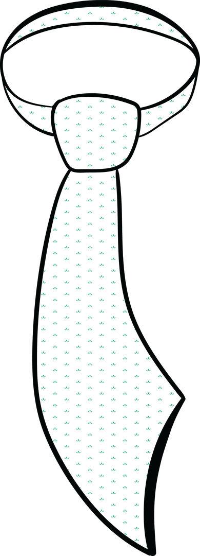 Vector AL Patterned Tie with Green Holographic Shapes Transparent Design