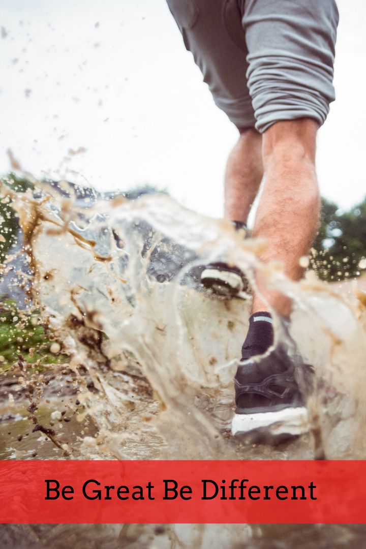 Dynamic Splash Highlighting Bold Individuality and Action