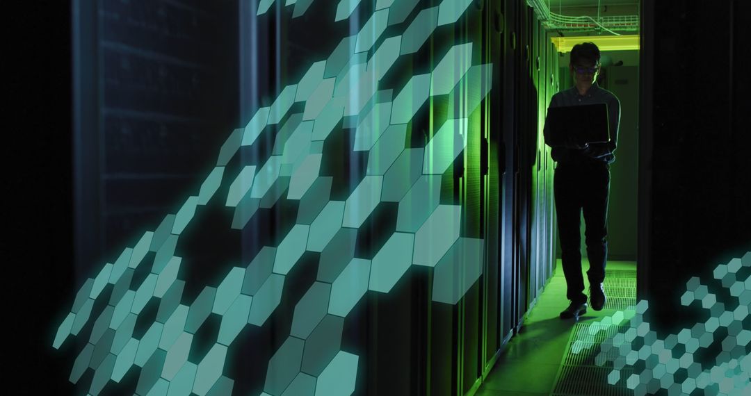 Innovative Technology Hexagon Flow in Data Center