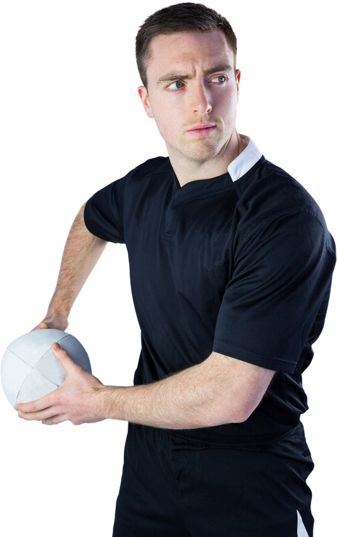 Athletic Rugby Player Ready to Throw Transparent Background - Download Free Stock Images Pikwizard.com