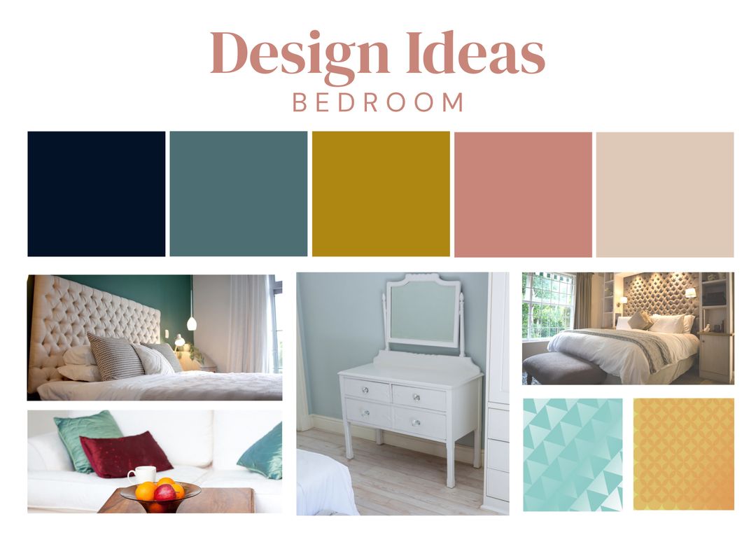 Modern Bedroom Design Ideas with Color Palette Inspirations - Download Free Stock Templates Pikwizard.com