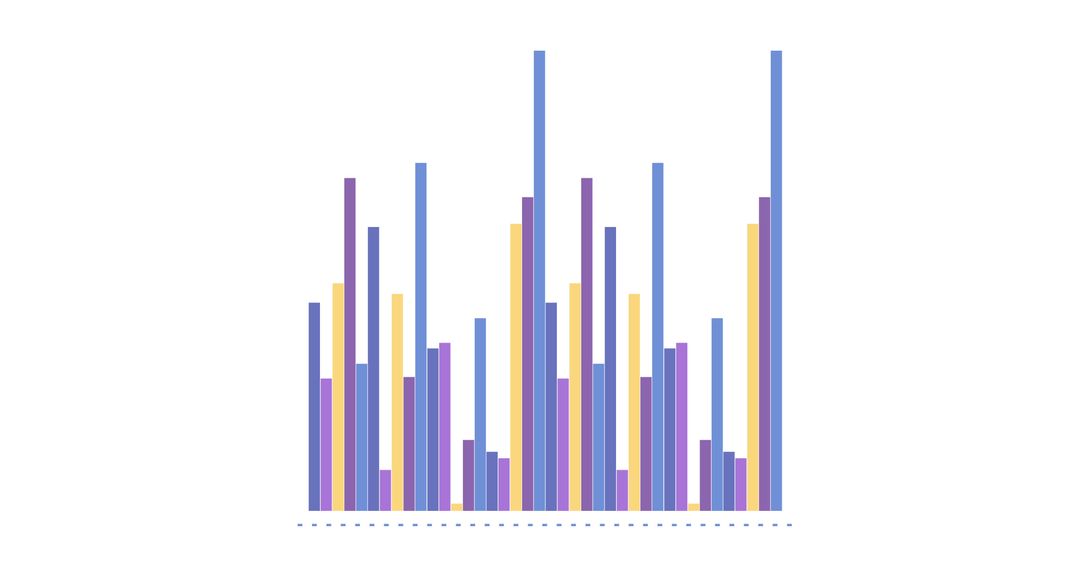 Colorful Bar Graph Representing Financial Data Trends