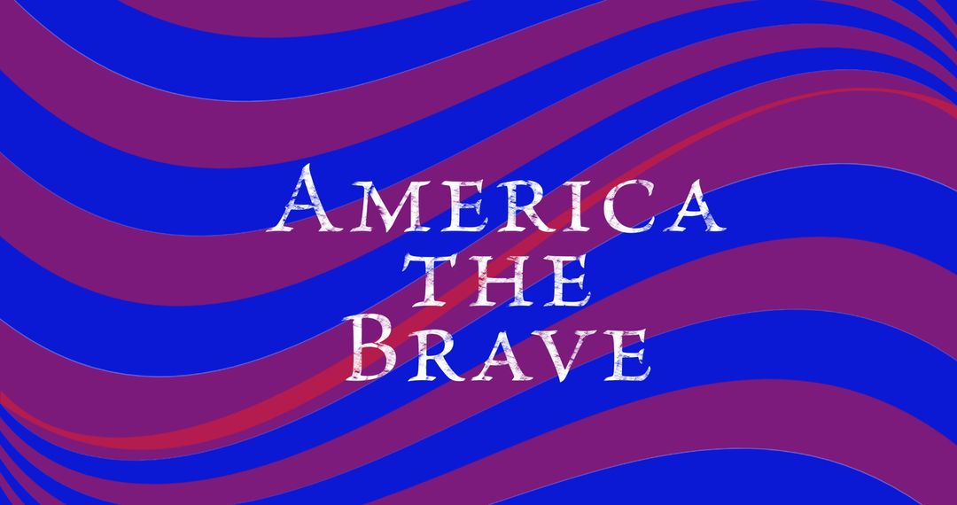 Bold Patriotic Concept with Dynamic Waves and Text