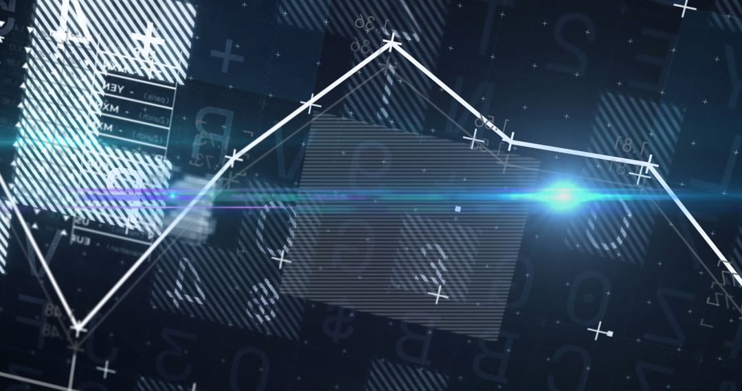 Abstract Analytics Visual with Light Effect and Statistical Data - Free Images, Stock Photos and Pictures on Pikwizard.com