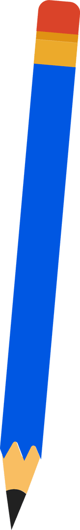 Illustration of a Colored Pencil On Transparent Background
