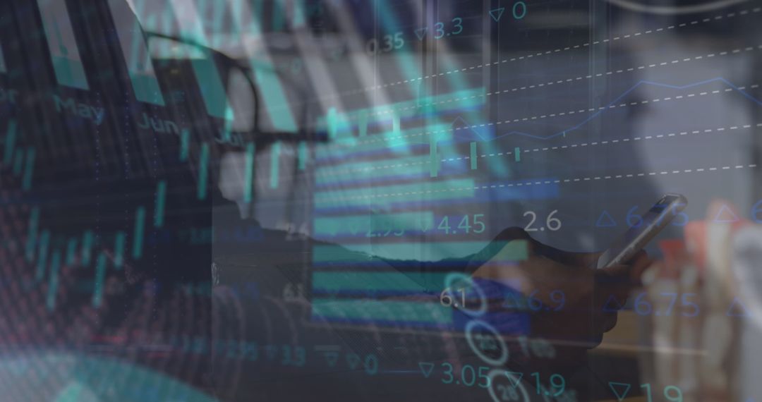 Digital Data Processing with Mobile Connectivity Concept