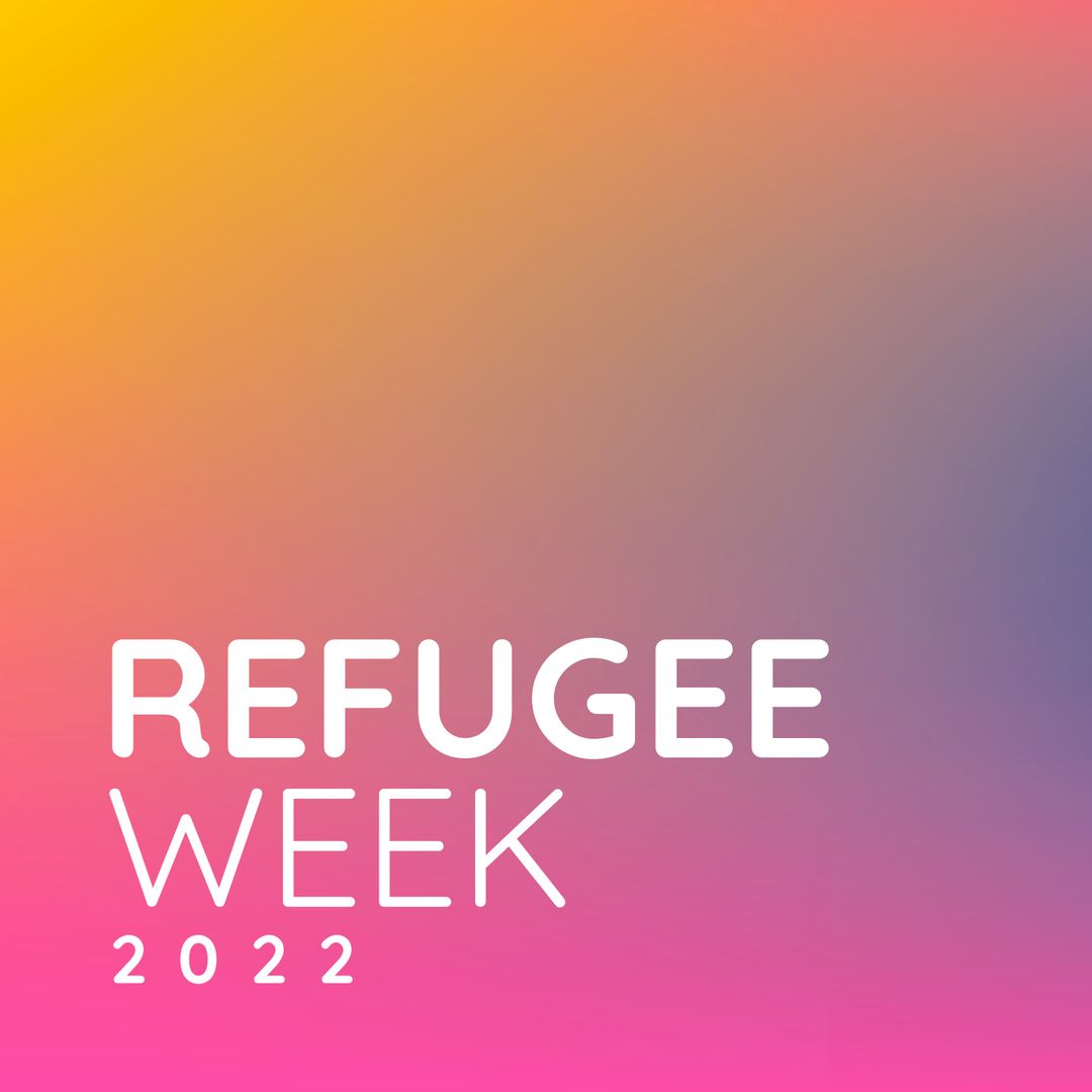 Refugee Week 2022 Text on Gradient Background with Copy Space - Download Free Stock Images Pikwizard.com