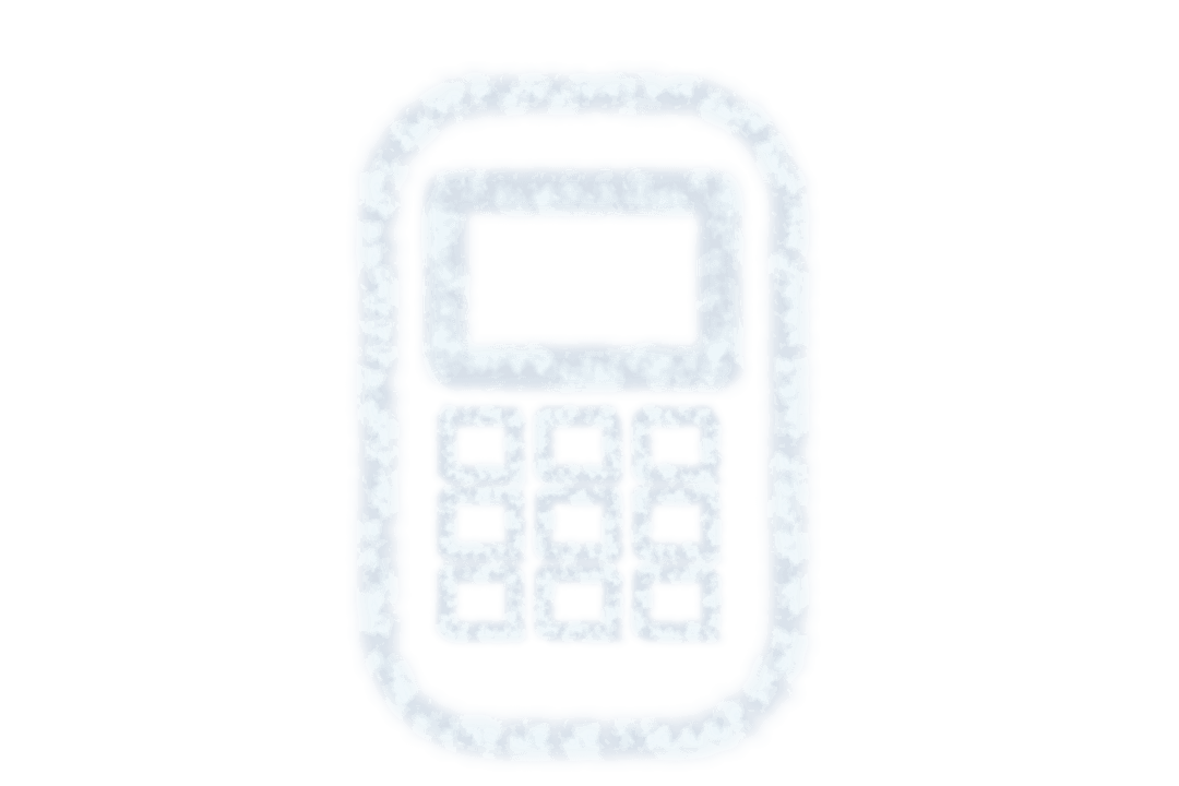 Transparent Frosted Mobile Phone Icon for Communication Design