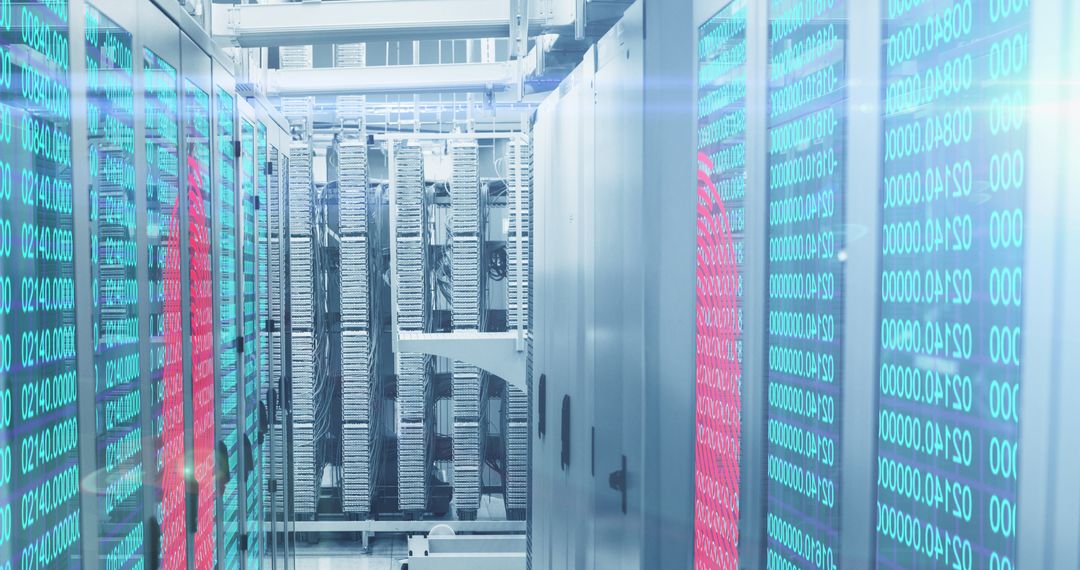 Fingerprint Scanning Amongst High-Tech Computer Servers in Data Center