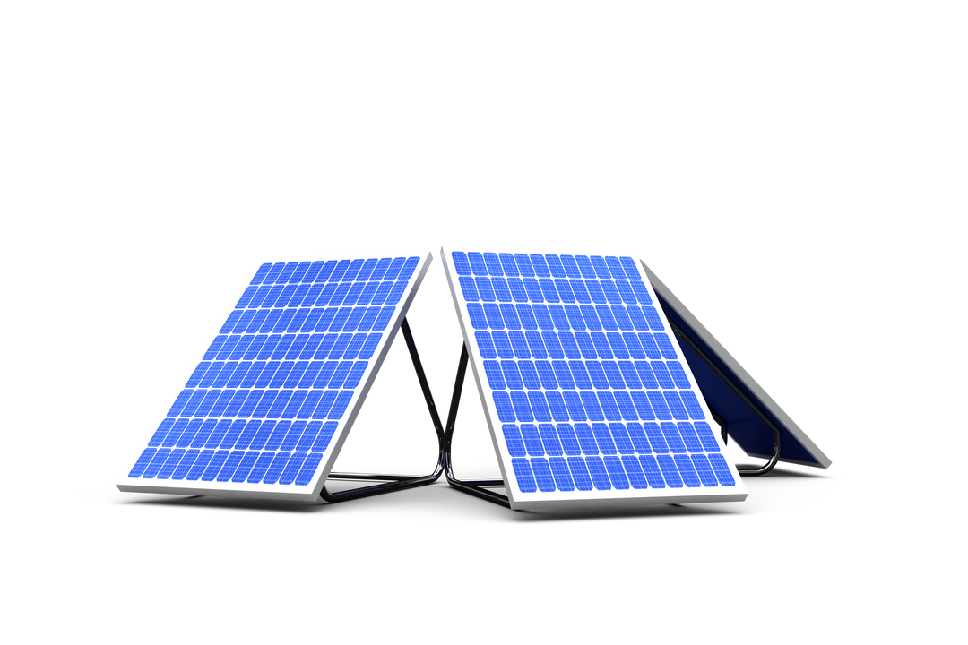 3D Transparent Solar Panel Model with White Background for Renewable Energy Projects - Download Free Stock Images Pikwizard.com