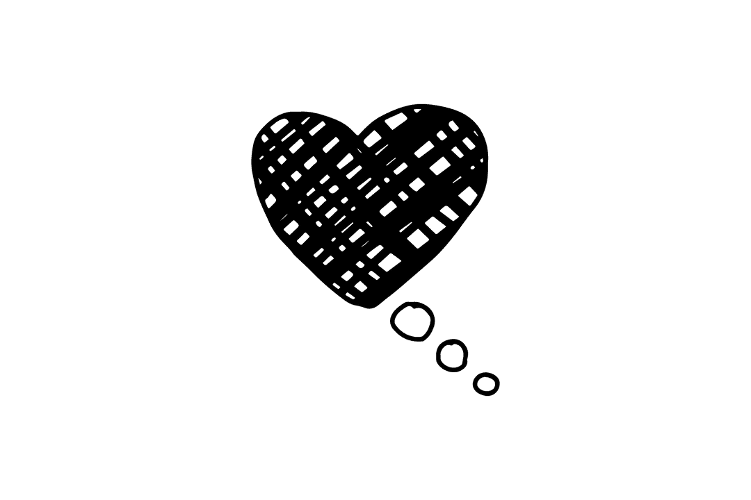 Transparent Heart Symbol Illustration on Isolated Background