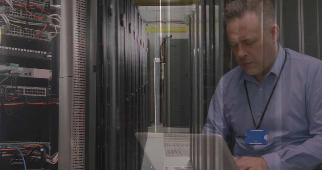 Tech Professional Maintaining Server Infrastructure