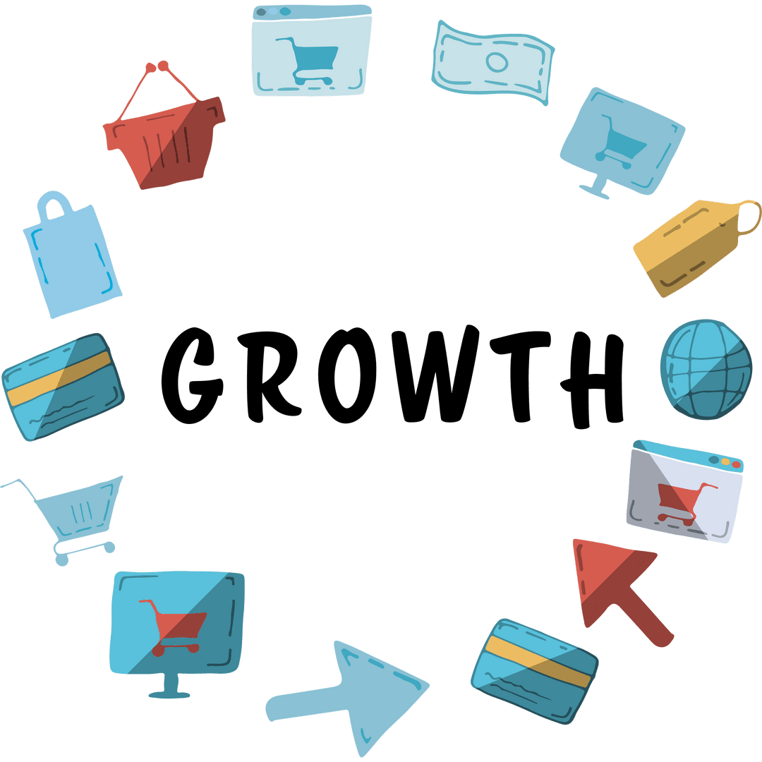 Transparent E-commerce Icons Circle Digital Design