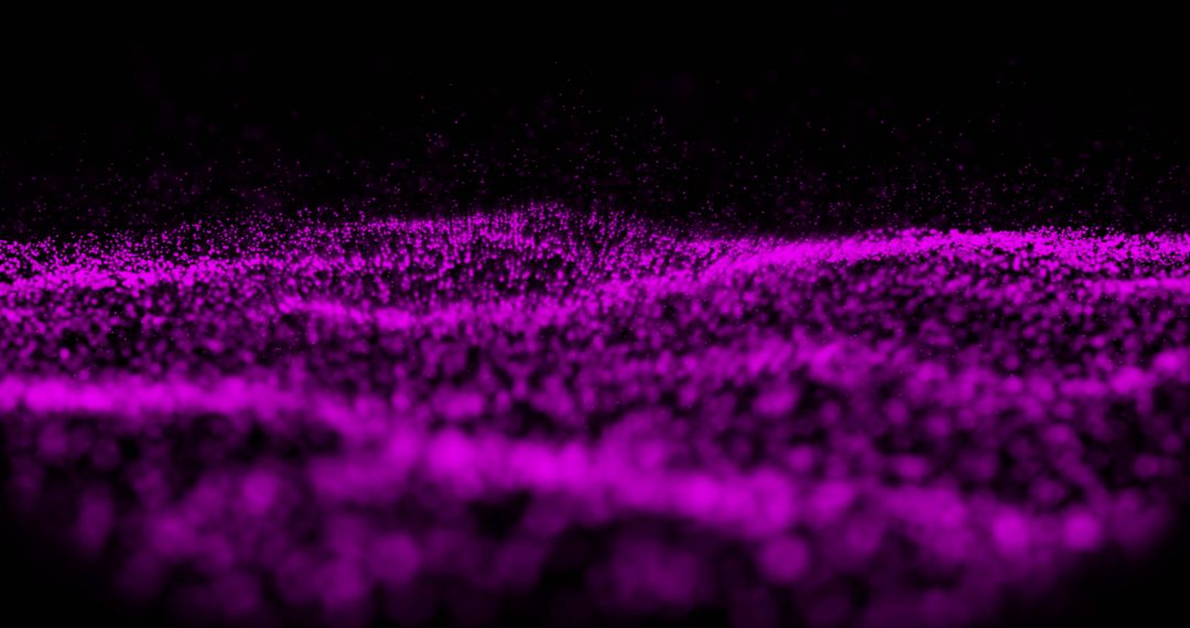 Pink Particle Waves Creating Futuristic Abstract Art