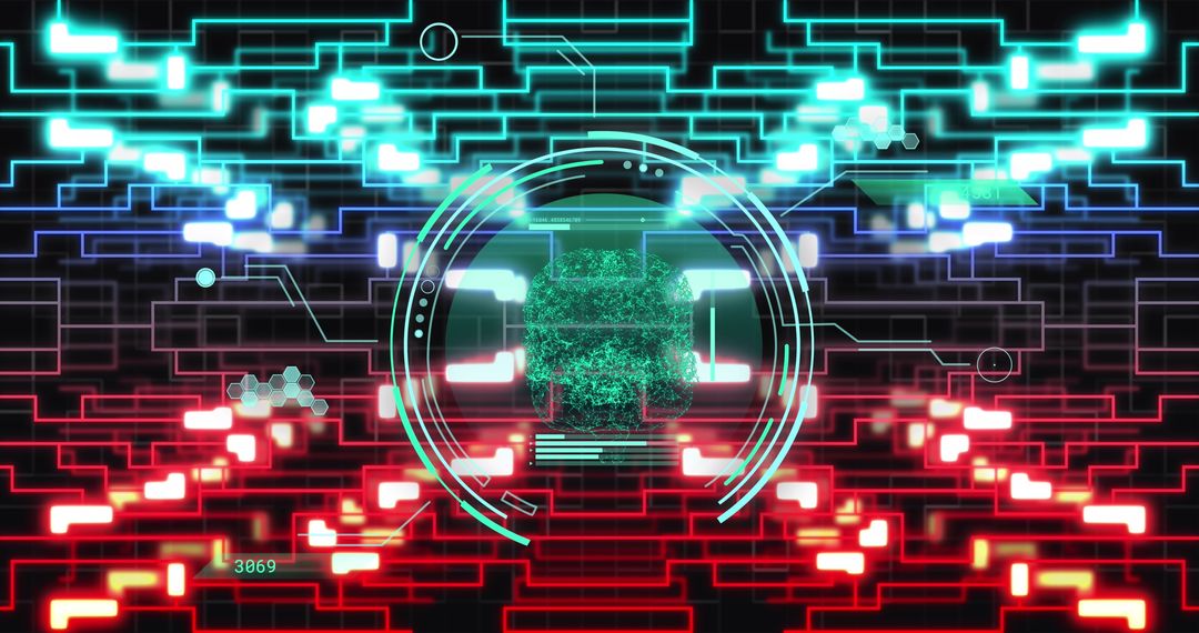 Digital Brain with Circuit Connections and Data Interface