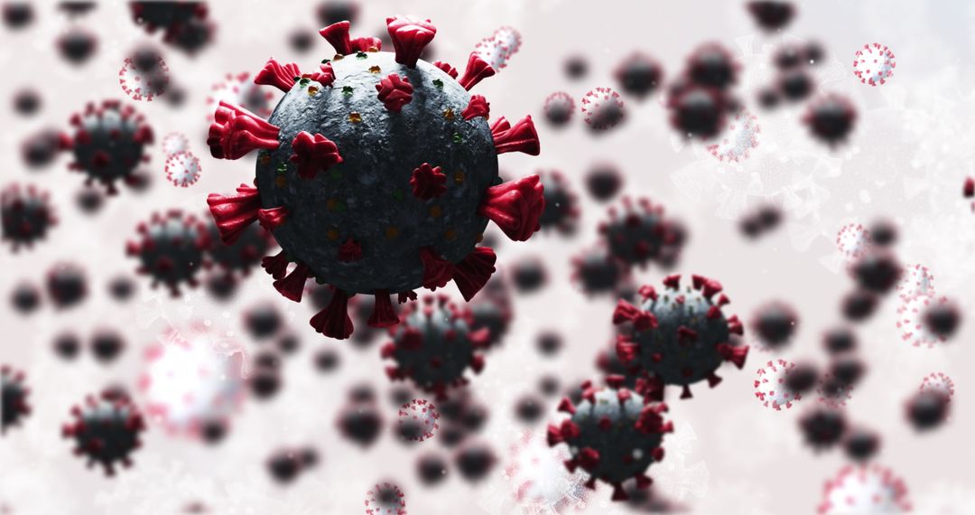 3D Visualization of Coronavirus Cells in Motion