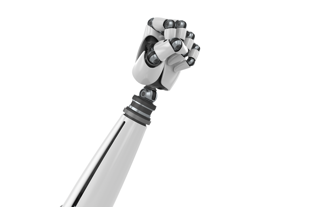 Transparent Silvery Robot Hand Clenching Fist - Download Free Stock Images Pikwizard.com