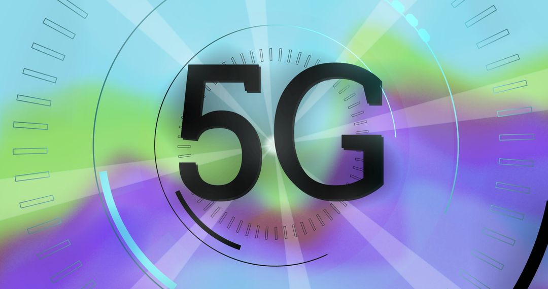 5G Network Communication Concept with Futuristic Background