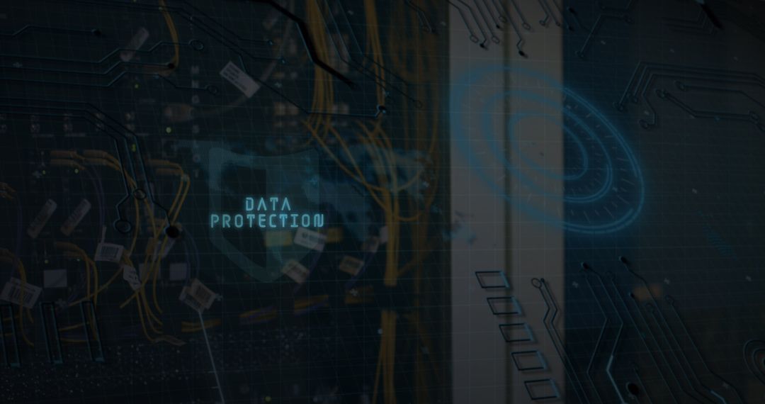 Cybersecurity Concept Showing Data Protection and Digital Shield - Free Images, Stock Photos and Pictures on Pikwizard.com