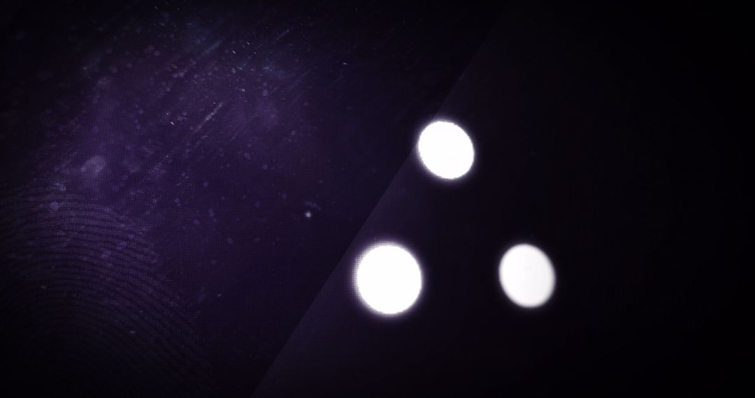 Glowing Loading Circles on Digital Interface