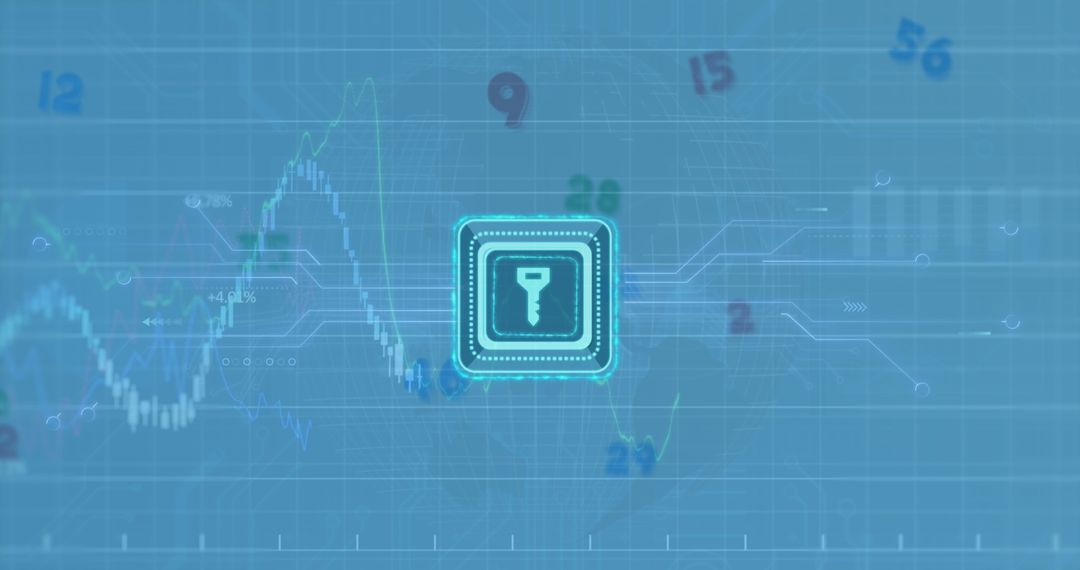 Digital security key with data analysis and circuit patterns