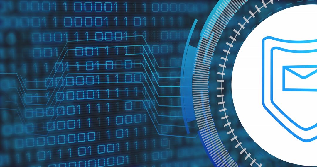Digital encryption and security interface with binary code