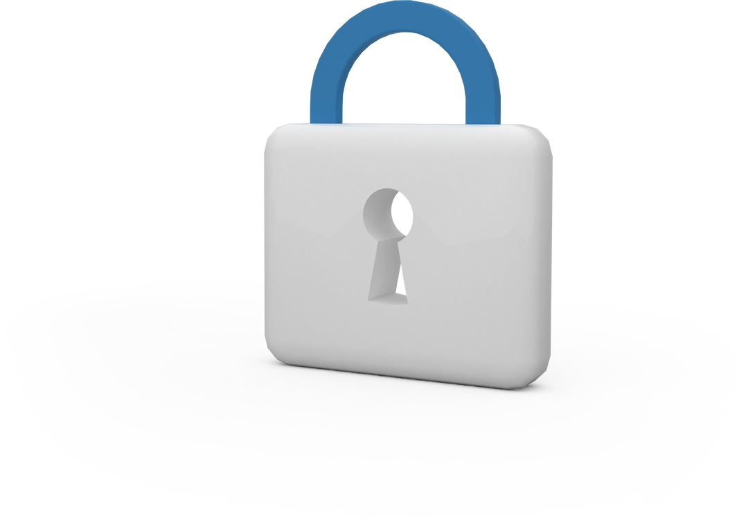 Transparent padlock with keyhole isolated on white - Download Free Stock Images Pikwizard.com