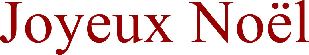 Joyeux Noël Text Transparent Design Isolated PNG