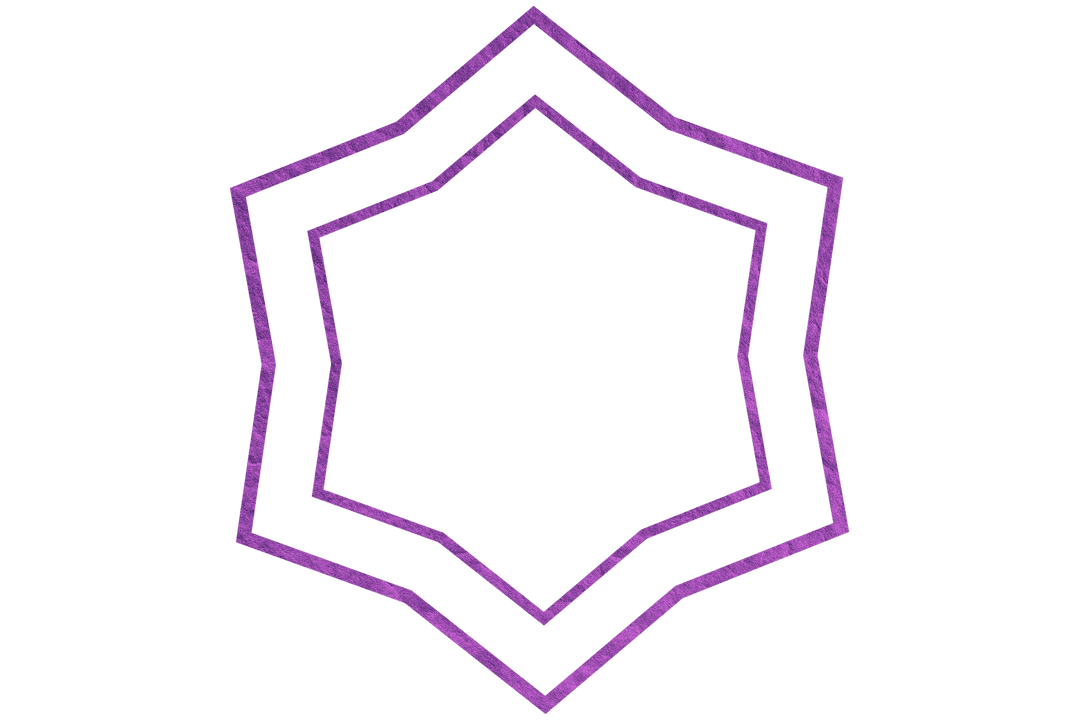 Transparent Geometric Star Preview in Vibrant Purple