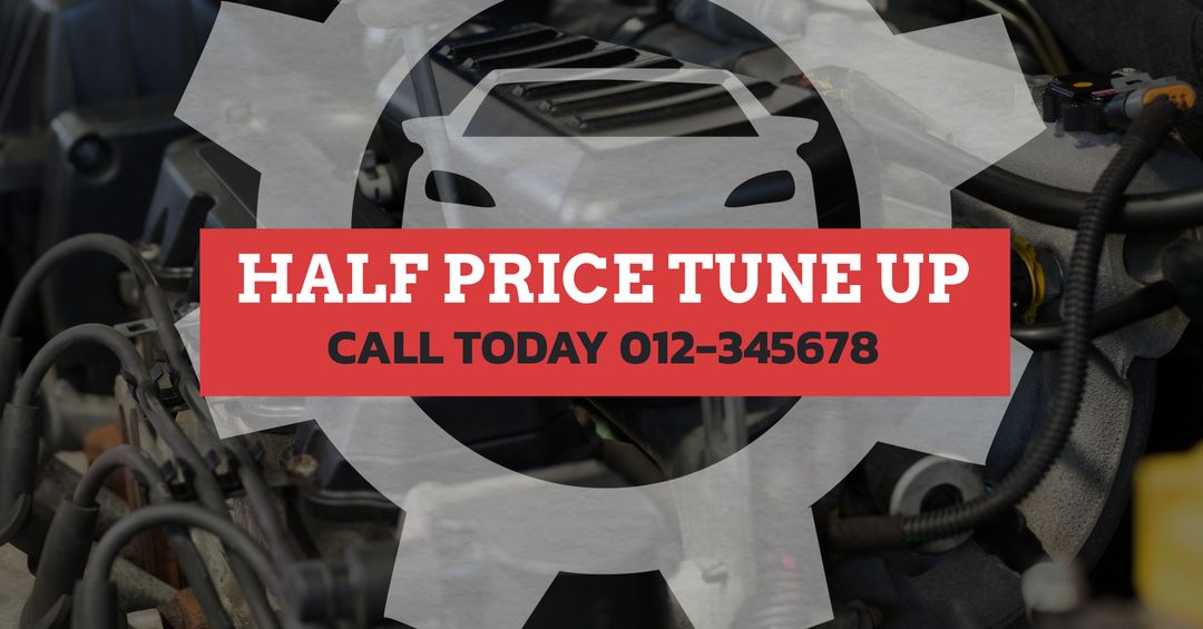Automotive Service Promotion with Half Price Tune Up Offer