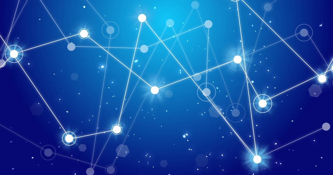 Winter Snowflakes and Digital Connections Concept