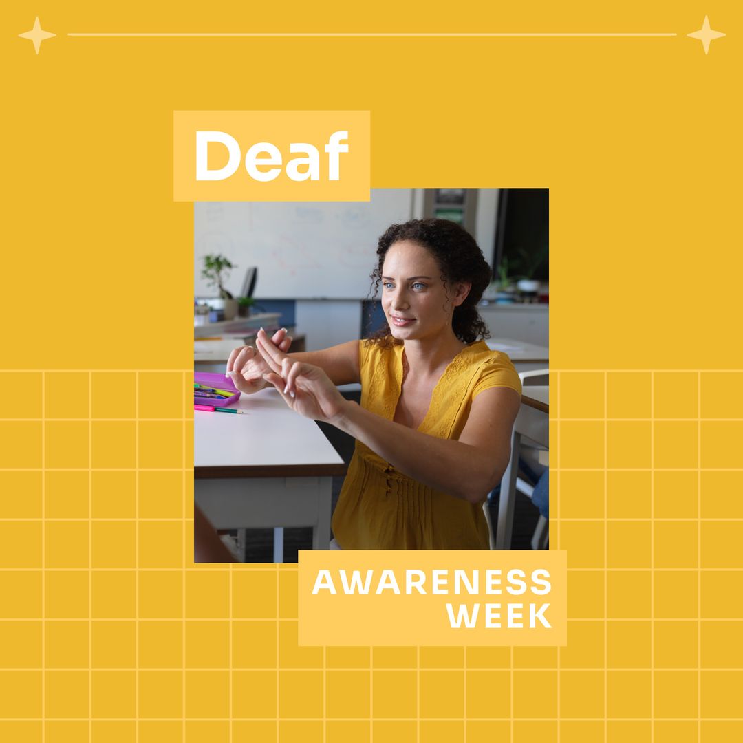 Deaf Awareness Week: Woman Communicating with Sign Language