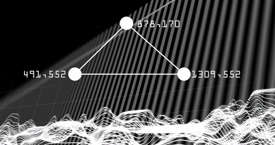 Futuristic Network Nodes Creating Digital Visualization