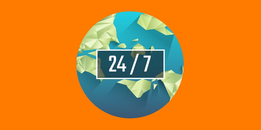 Global Connectivity with 24/7 Availability Concept - Download Free Stock Images Pikwizard.com