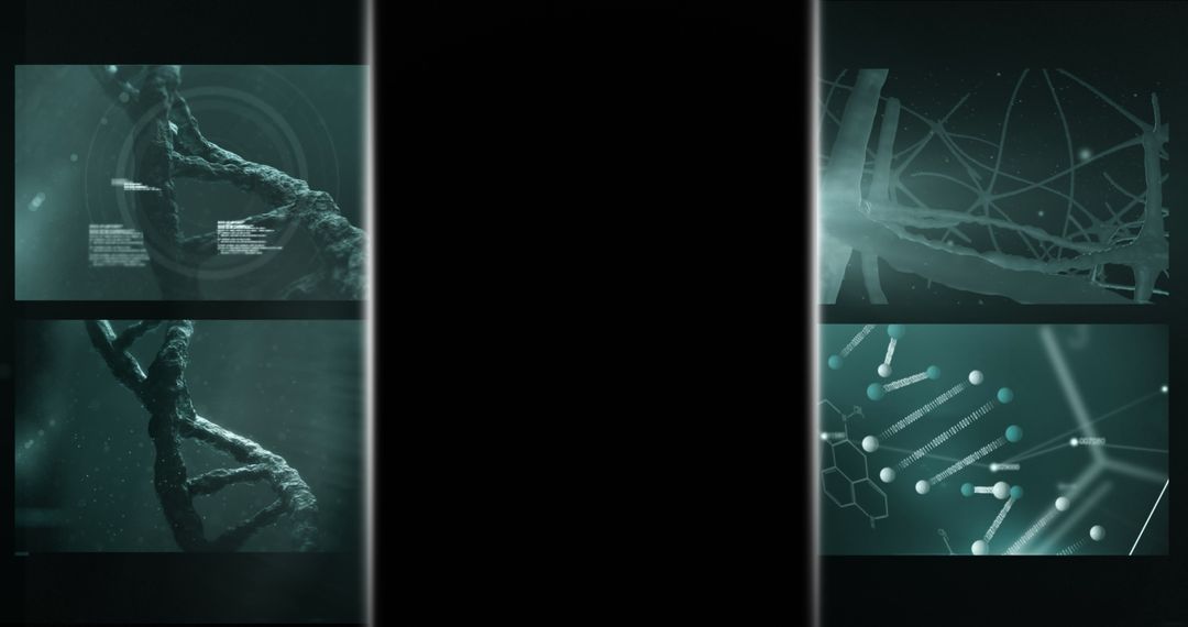 Medical Data Processing Screens with Genetic Analysis Background