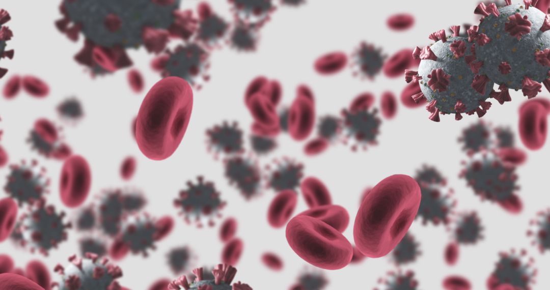 COVID-19 Virus Interaction with Red Blood Cells in Vein