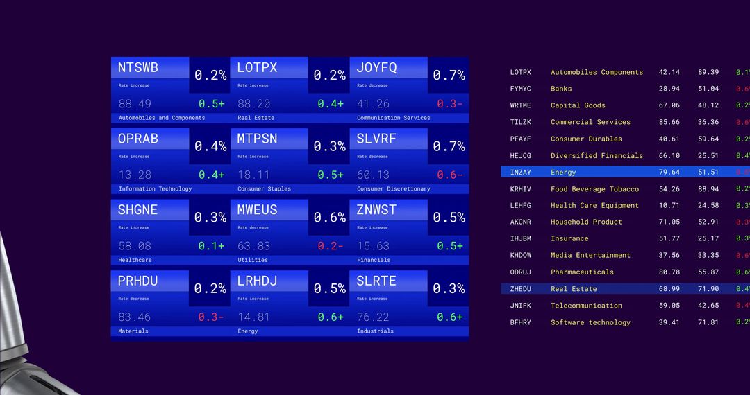 Futuristic Fintech Dashboard with Robot Arm in Digital Interface