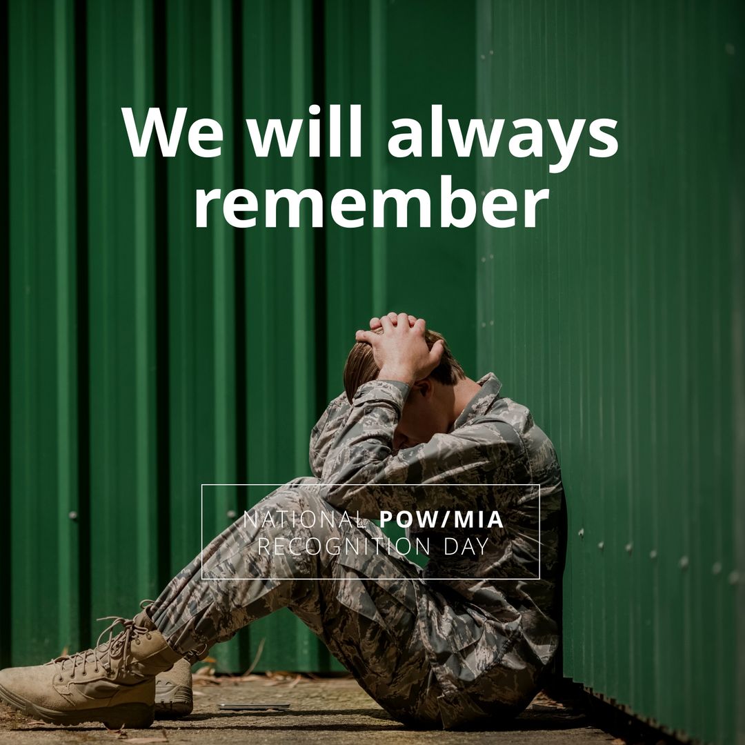 Soldier Remembering on National POW/MIA Recognition Day