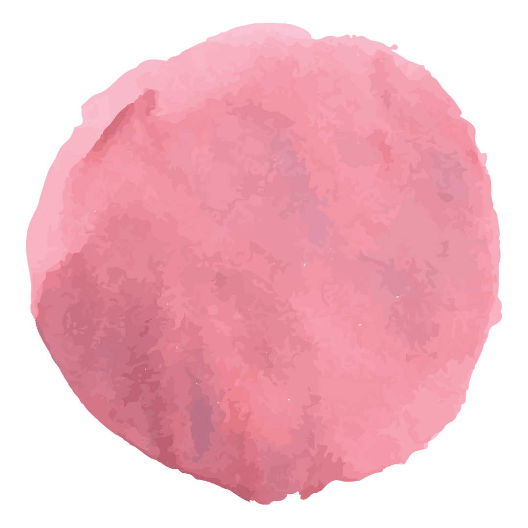 Pink Abstract Circular Shape on Transparent Background