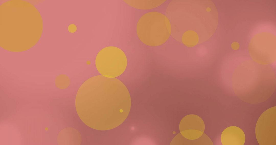 Glowing Yellow Light Spots on Pink Background