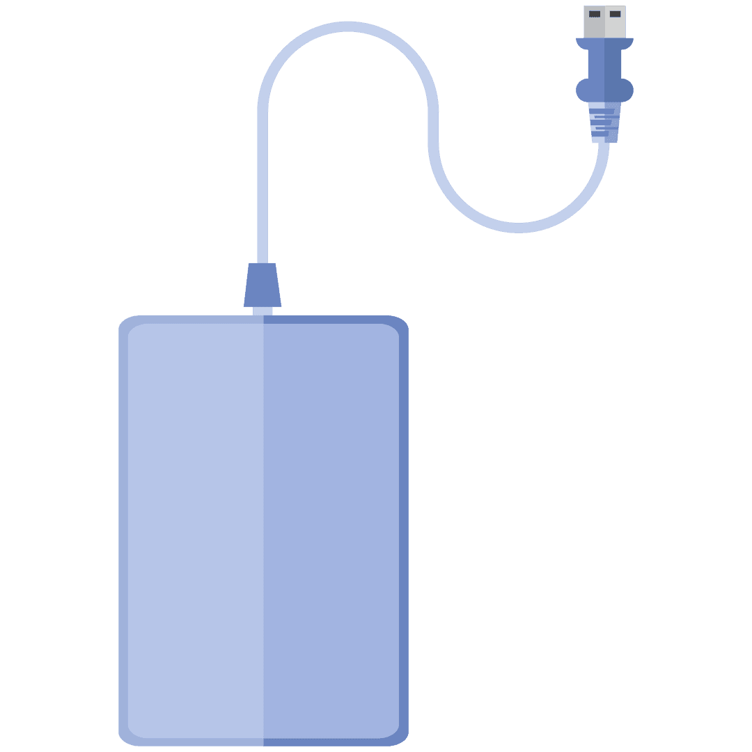 Transparent Smartphone with USB Cable Vector Illustration