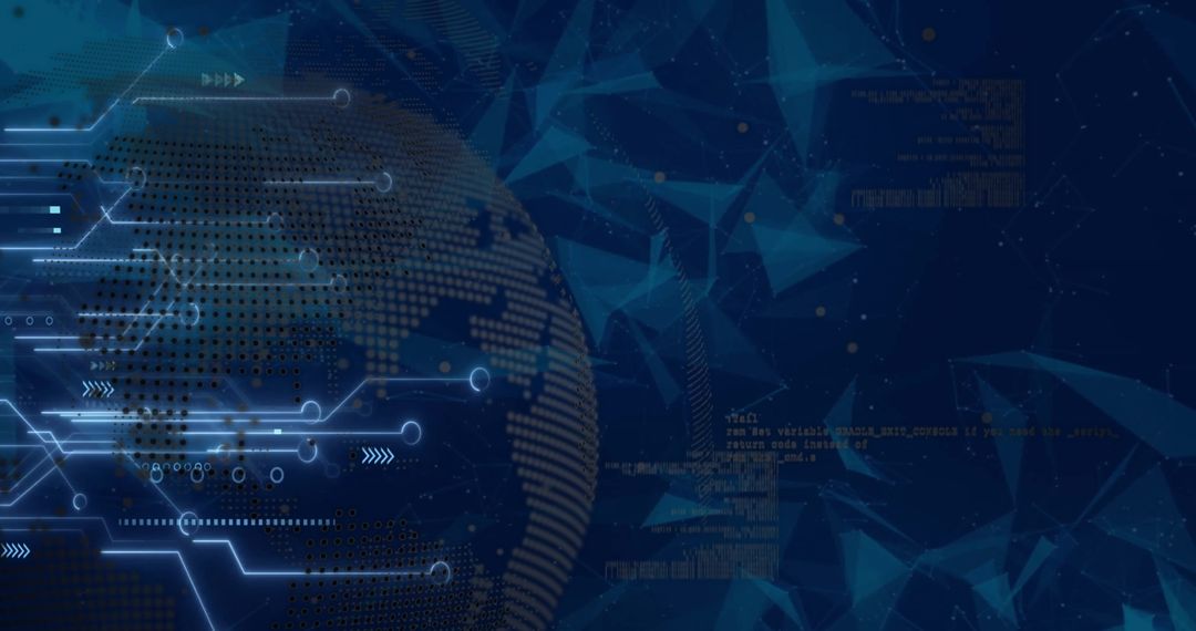 Futuristic Global Technology with Digital Interface Network