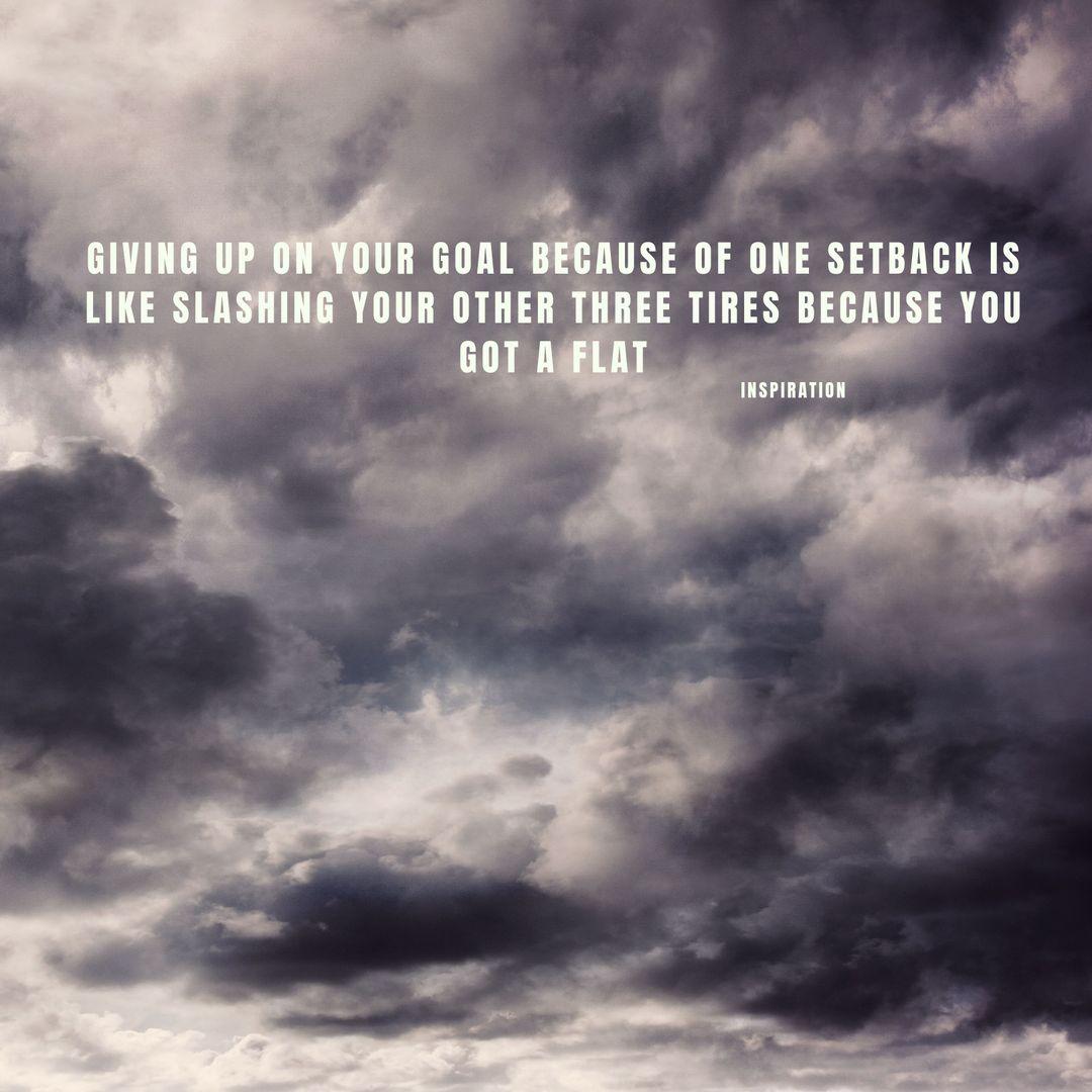 Inspirational Quote Against Dramatic Cloudy Sky - Download Free Stock Templates Pikwizard.com