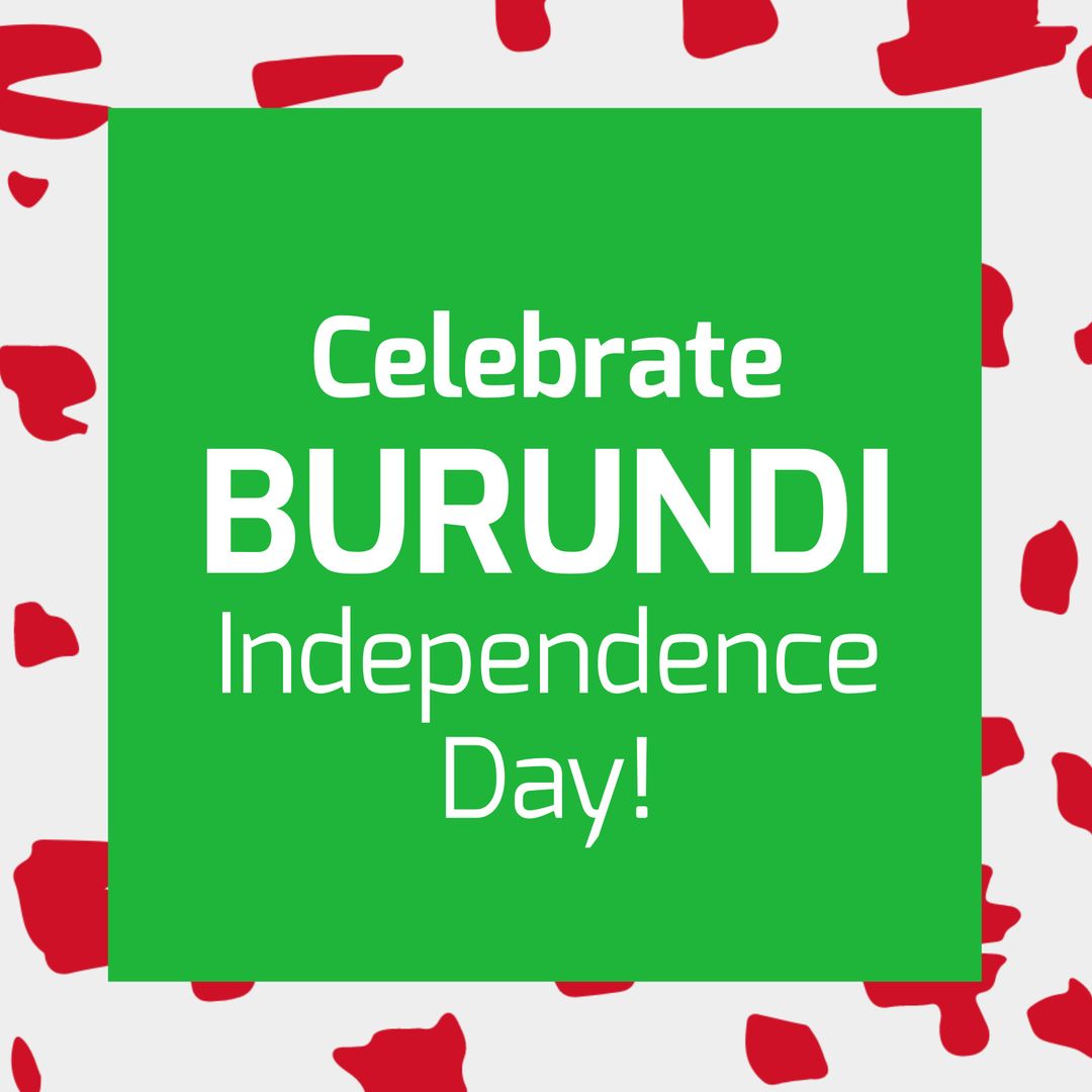 Celebrating Burundi Independence Day with Bright Red and Green Design