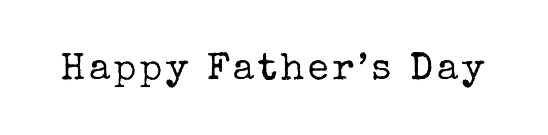 Happy Father's Day Typography on Transparent Background