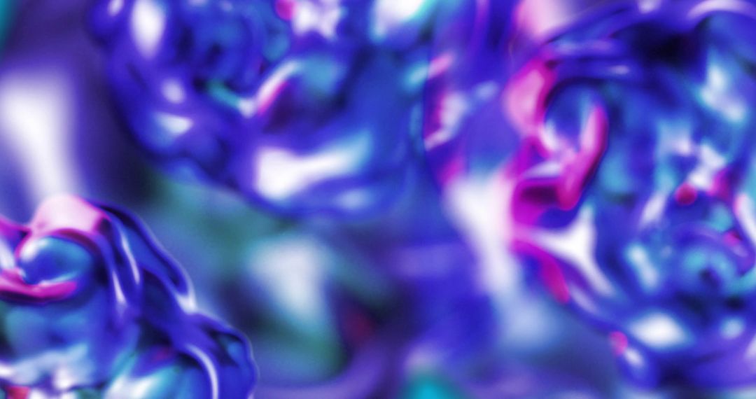 Vibrant Abstract Liquid with Iridescent Colors