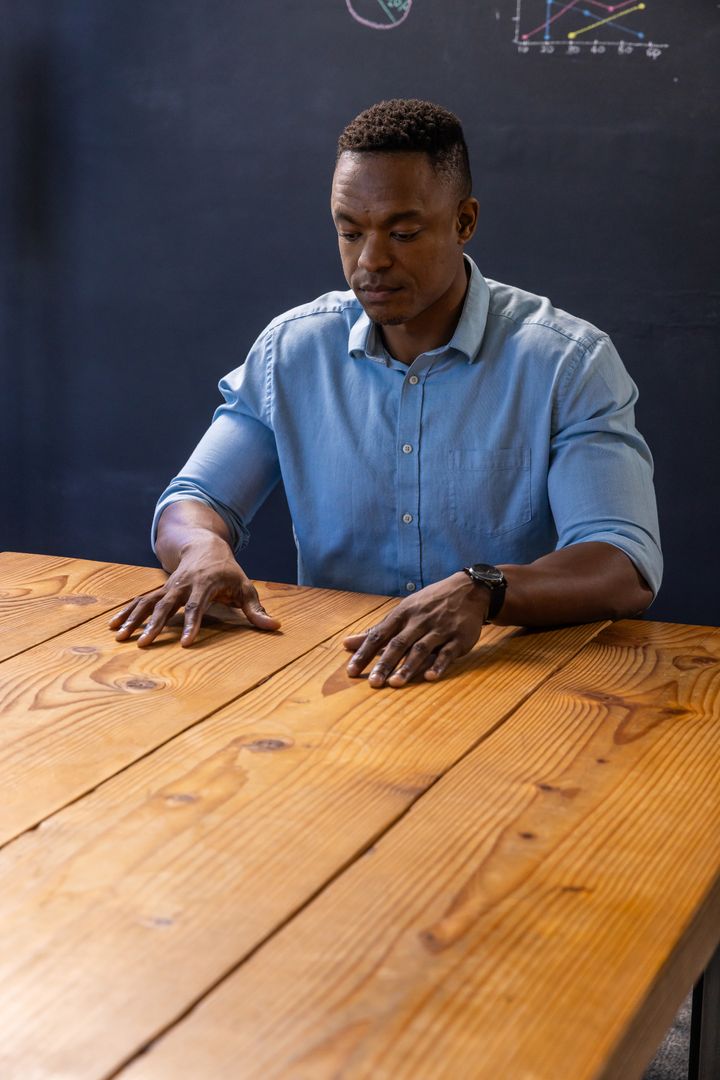 Professional Analyzing Chalkboard Graphs At Modern Workspace